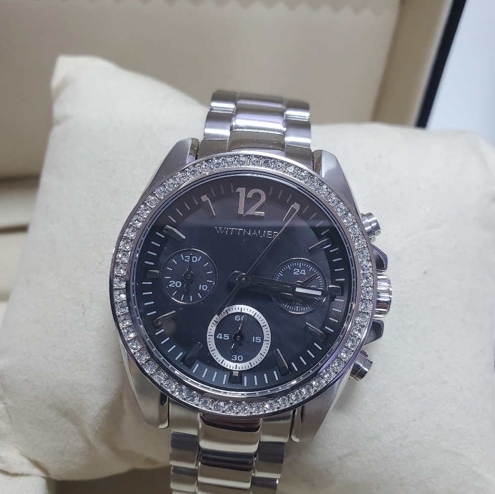 New Ladies Wittnauer by Bulova Chronograph with crystals $295